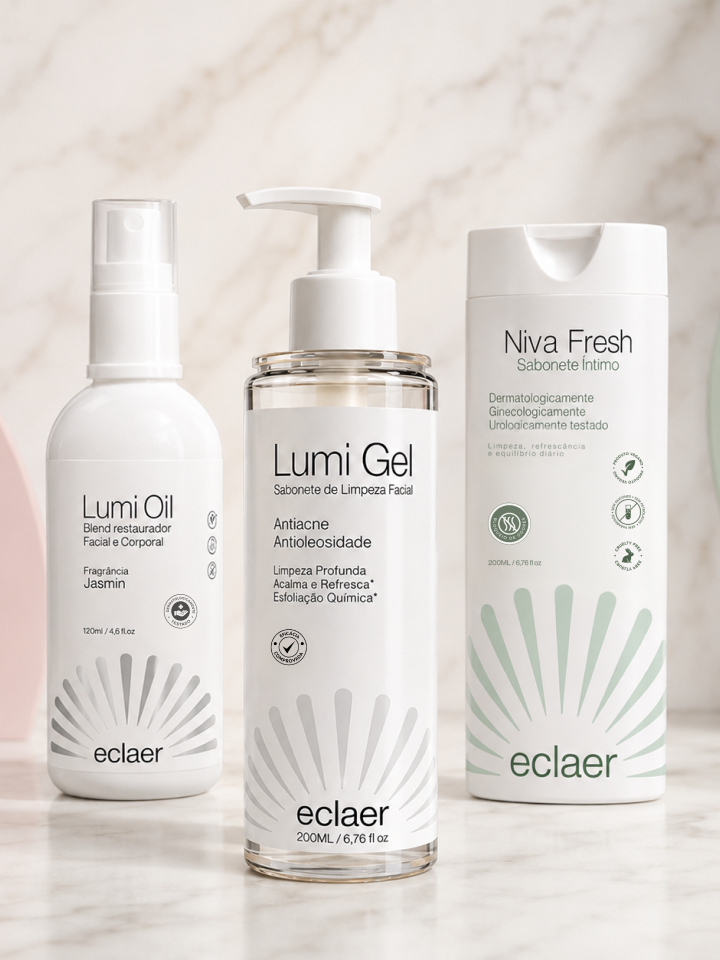 Kit Completo eclaer®, Lumi Oil + Lumi Gel + Niva Fresh